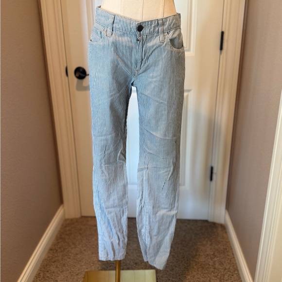 Joe's Jeans Pants - Joe's Jeans Weekender Slim Fit Blue and White Striped Pants